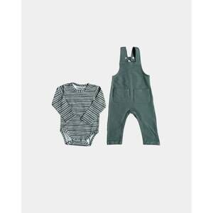 NEW BABYSPROUTS kids bamboo overalls set in pine